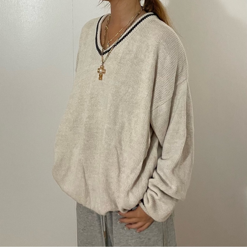 Vintage White Sweater - Picture 1 of 6